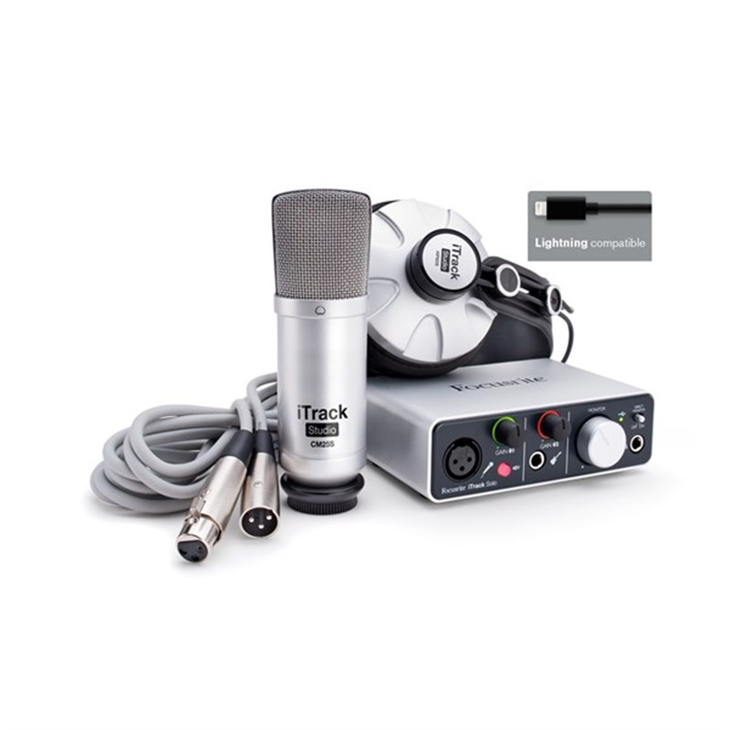 Focusrite iTrack Studio Lightning Profesyonel Stüdyo Paketi (iPAD,MAC&PC Uyumlu)