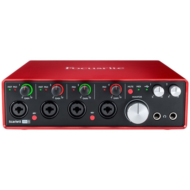 Focusrite Scarlett 18i8 USB 18 Giriş 8 Çıkışlı Ses Kartı