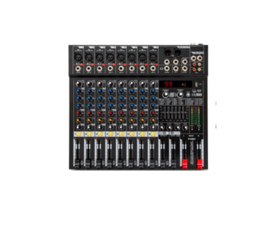 Globe Acustic GM80FX 8 Kanal 99 Dsp Usb Bluetoothlu Deck Mikser