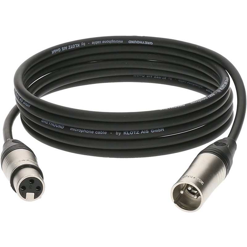 GreyHound GRG1FM10.0 Klotz  10 Metre Hazır XLR-XLR Mikrofon Kablosu