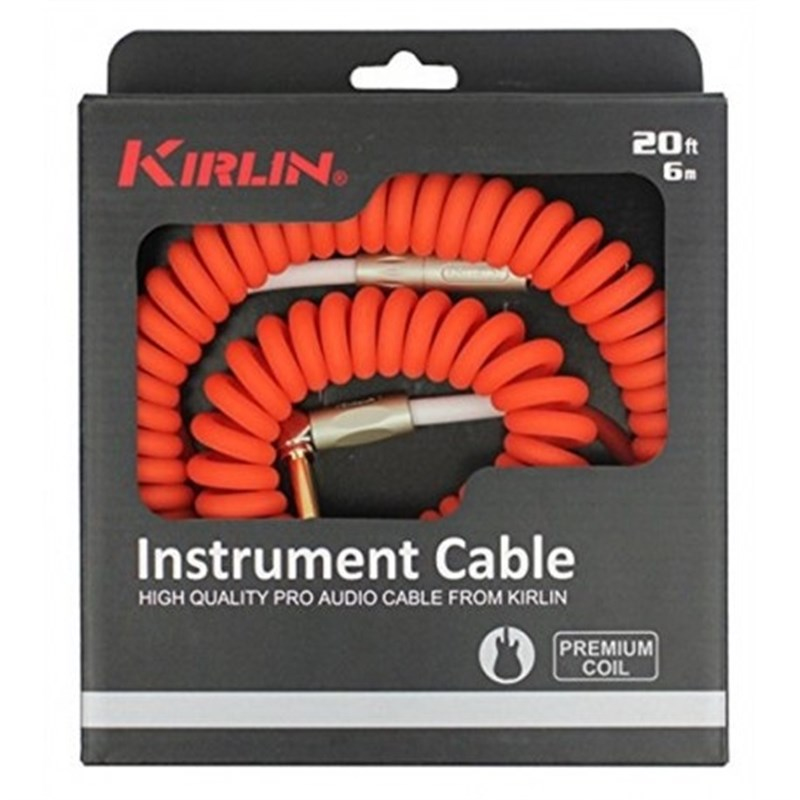 Kirlin IMK-202PFGL 10 Metre Spiralli Enstrüman Kablosu