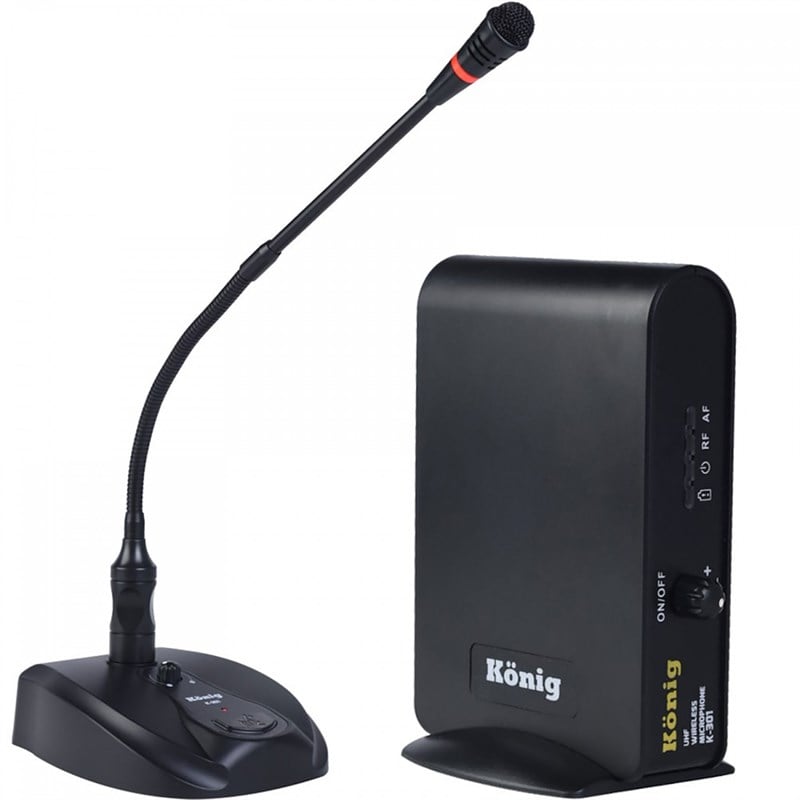 König K-301 Masa UHF Kanal Kürsü Kablosuz Mikrofon