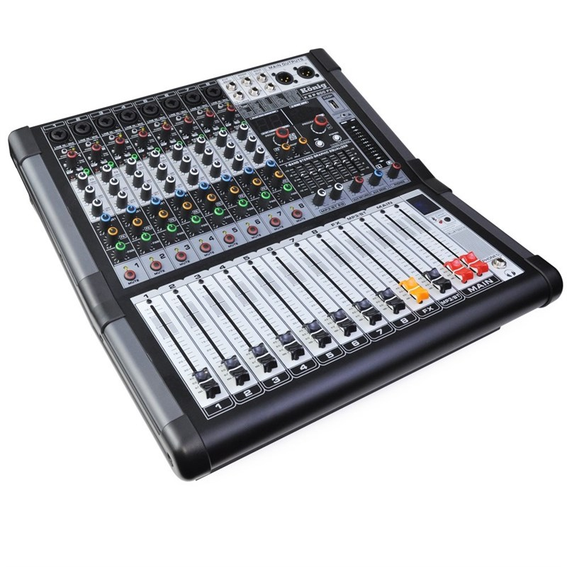 König K-8 P800FX 8 Kanal 800 Watt Power Mikser