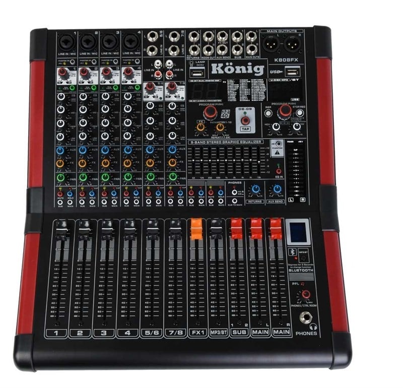 König K-808 FX 8 Kanal Deck Mikser