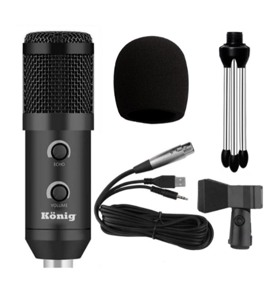 König K CM 300 USB Girişli Condenser Stüdyo Mikrofonu 