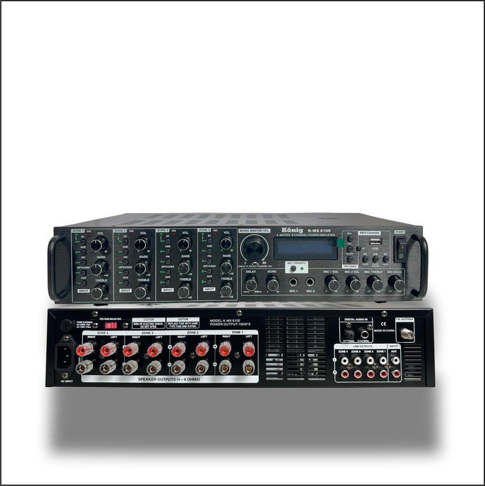 König K-MX-8100 Radyolu Stereo Matrix Amplifikatör 