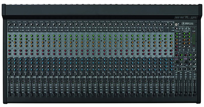 Mackie 3204VLZ4 32-ch Analog Mixer with 28 Onyx Mic Preamps, 6 x Aux Sends Per Channel, 4 x Mix Buses, Built-in Effects, and 4x2 24-bit USB Audio Interface