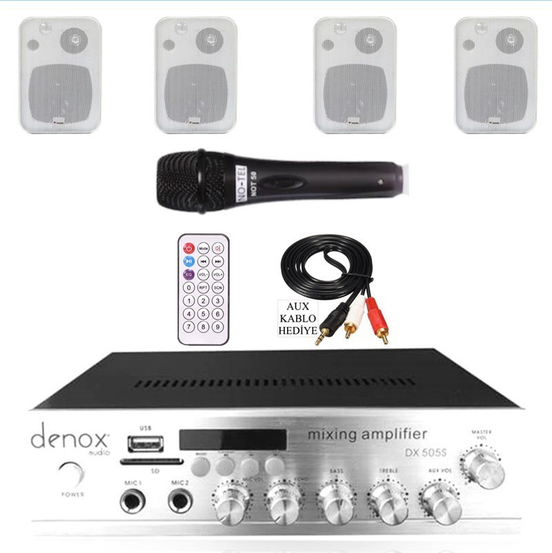 Medu Duvar Hoparlör ve Anfi Paket 2