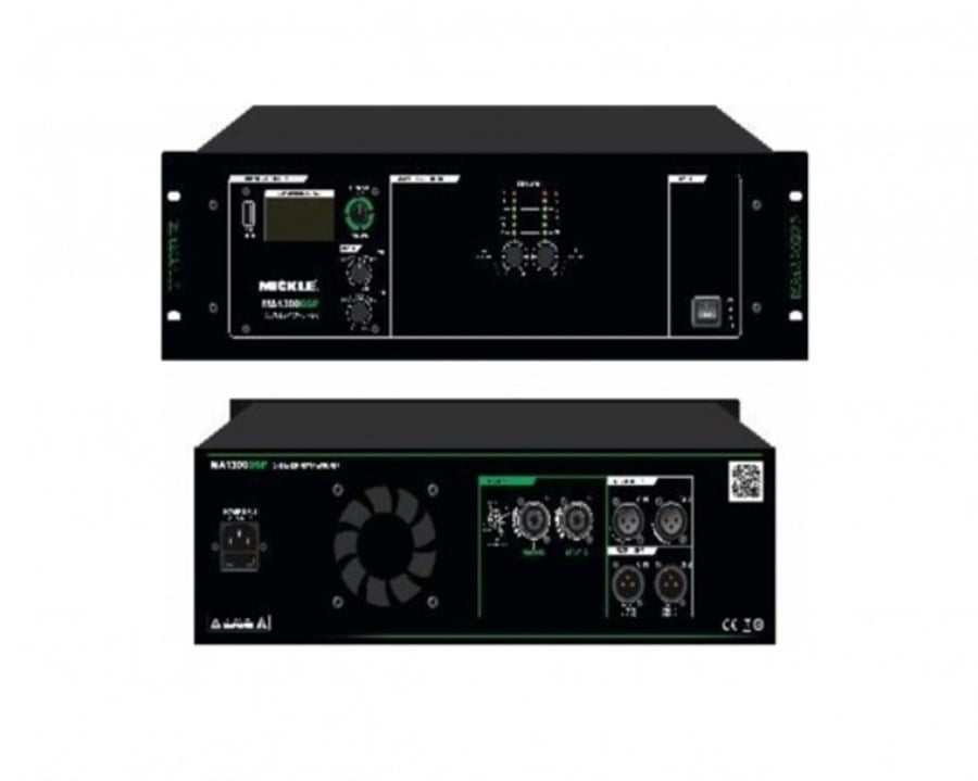 Mickle MA1300DSP 2x650 W 4 Ohm 3U Kasa Power Amfi