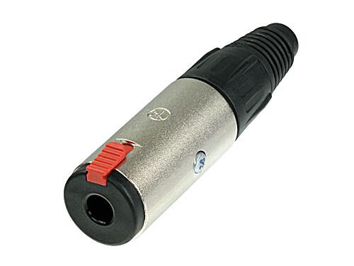 Neutrik NJ3FC6 Kablo Tipi Stereo  1/4'' Dişi Jack Konnektör