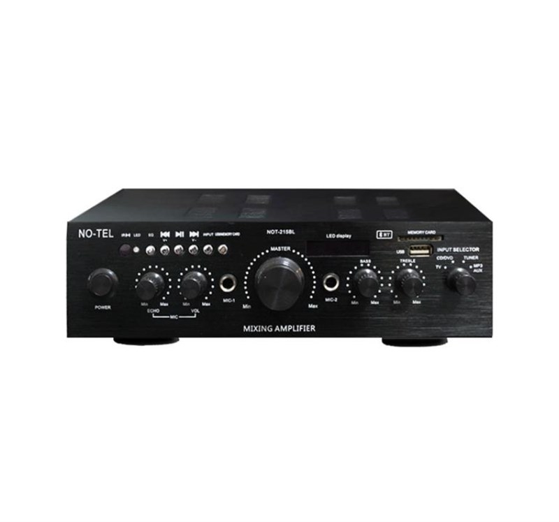 Notel NOT-215BL 2x50 Watt Bluetooth'lu Stereo Mini Amfi
