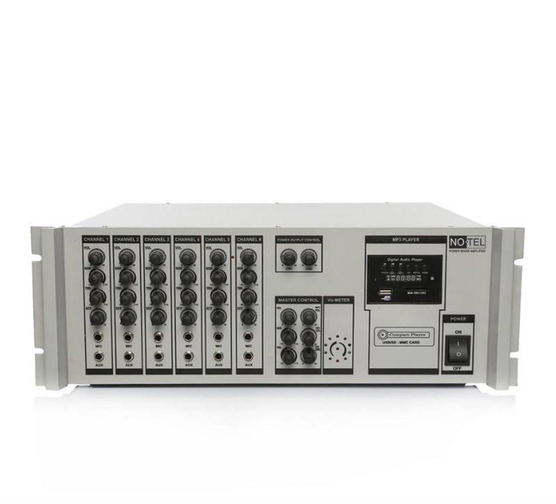 Notel NOT A 200BT 200W/100V Ekolu Mp3 Çalarlı Küp Power Mikser