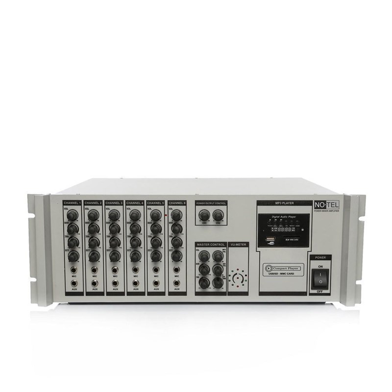 Notel NOT A 2200B 2x200W MP3/USB/SD Girişli Power Mikser 