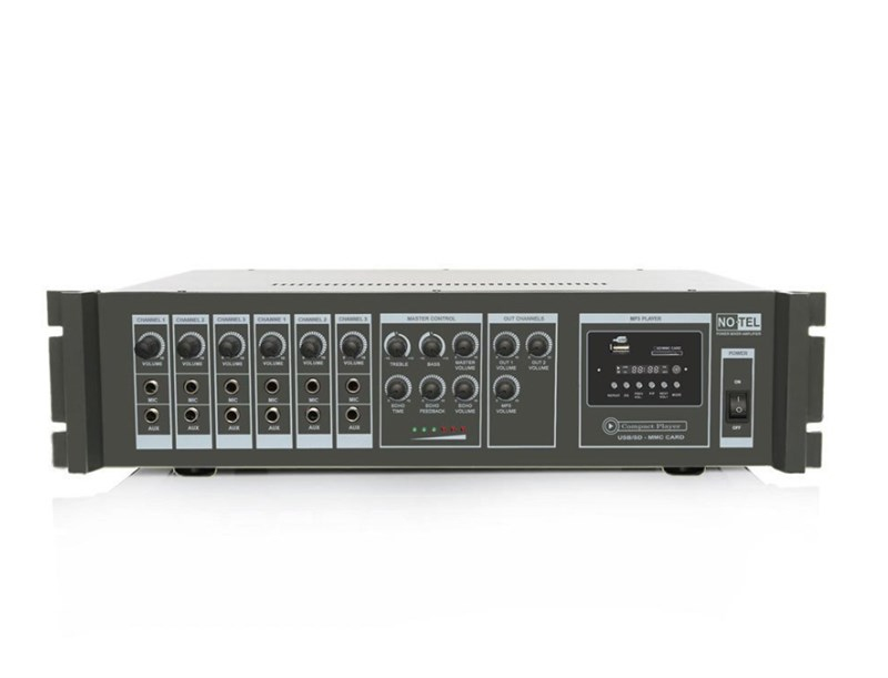 Notel NOT A 2200MCT 2x200 Watt Eko'lu Mp3 Çalarlı Amfili Mikser