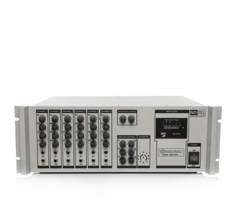 Notel NOT A 2400B Ekolu 2x400W MP3/USB Küp Anfi Mikser