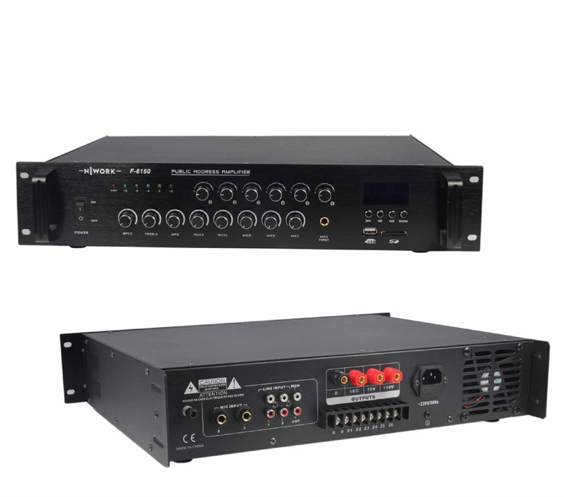 Nwork F-6150 Hat Trafolu Mikser Amplifikatör 150W