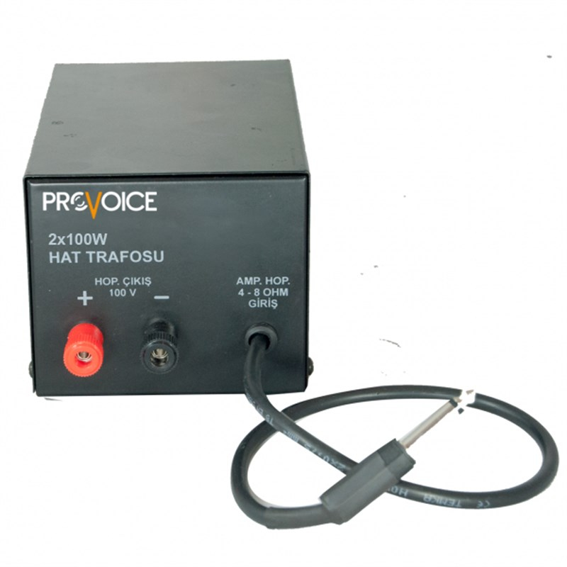 Provoice 2x100W Kutulu Hat Trafosu