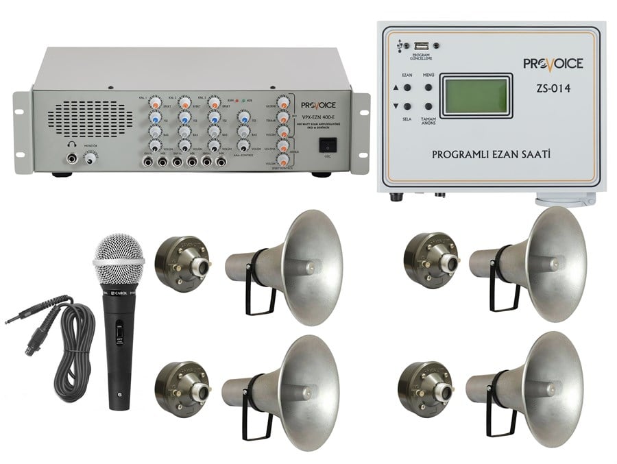 Provoice 400W Tek Minare Ezanmatikli Cami Ezan Seti