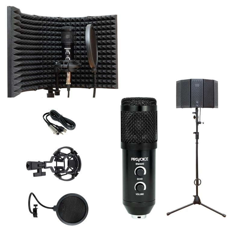 Provoice Audio BM-300 Full Studyo Siyah Ses Kayıt Seti