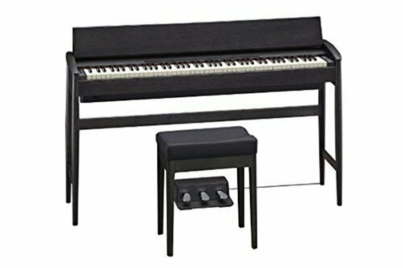 ROLAND KF-10-KSB KIYOLA Saf Siyah Karimoku Tasarımı Dijital Piyano