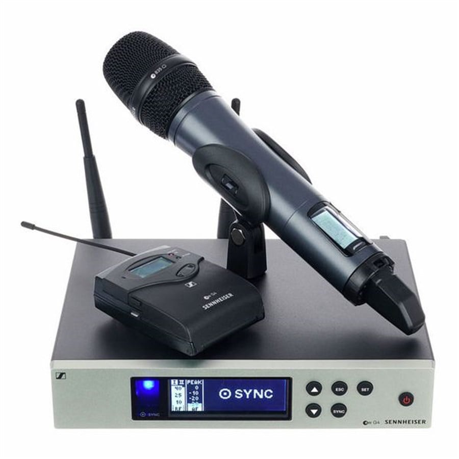 Sennheiser EW 100 G4-ME2-835-S Combo Set Kablosuz El Yaka Mikrofonu