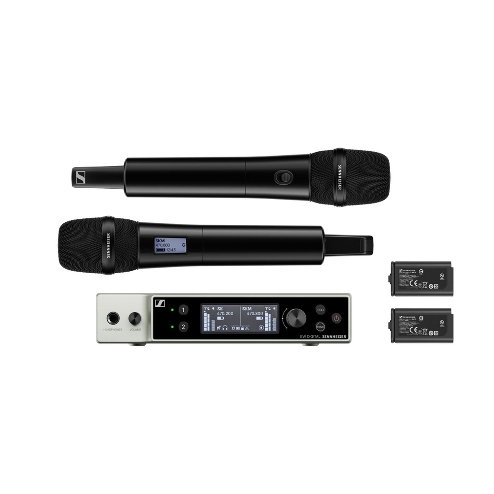 Sennheiser EW-DX 835-S (U1/5) Çift Kanallı Dijital Kablosuz El Mikrofonu