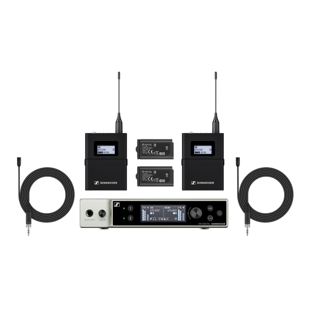 Sennheiser EW-DX MKE 2 SET (S2-10) Dijital Kablosuz Yaka Mikrofon Sistemi