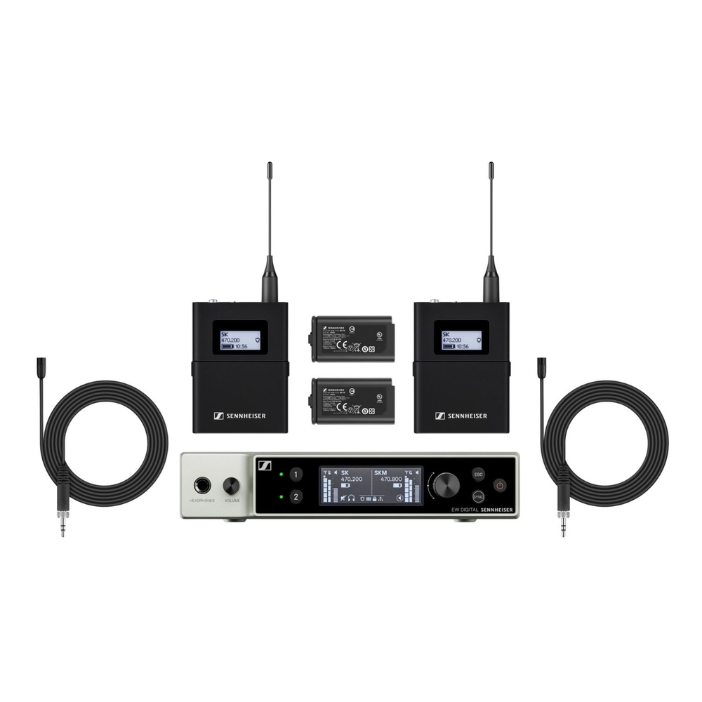 Sennheiser EW-DX MKE 2 SET (U1/5) Dijital Kablosuz Yaka Mikrofon Sistemi