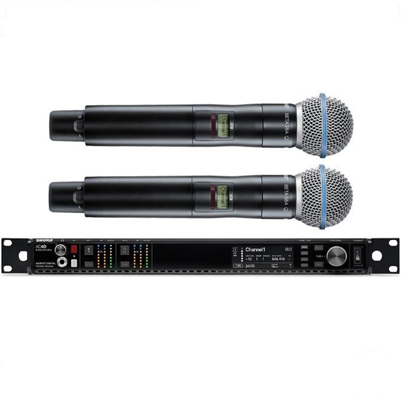 Shure AD24D/BETA58 Kablosuz Çift El Mikrofon Seti
