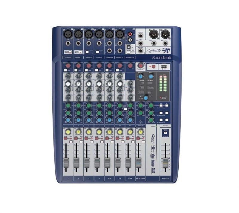 Soundcraft Signature 10 Efektli, 10 Kanal Deck Mikser