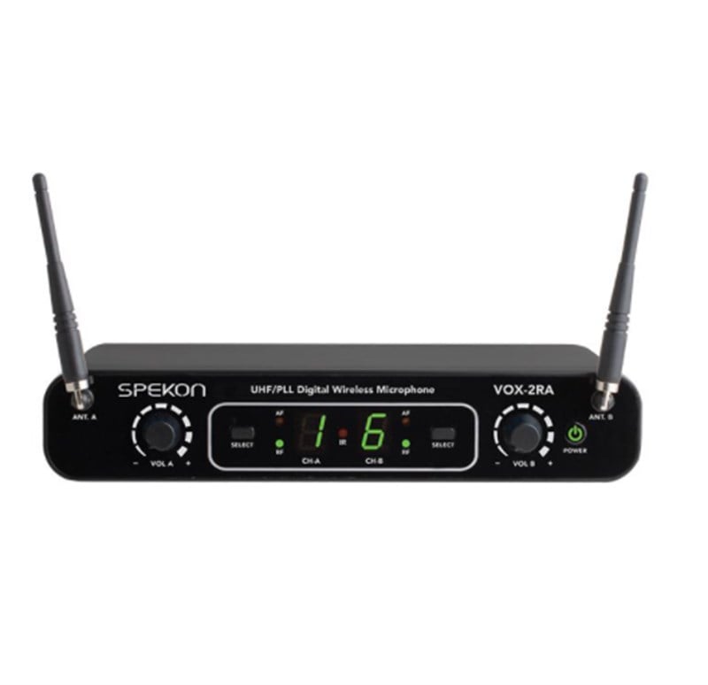 Spekon VOX-2RA 2 Kanal Kablosuz Mikrofon Alıcısı