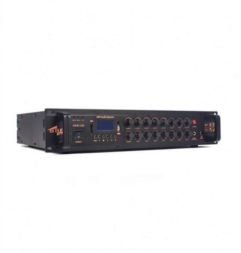 SSP Audio PAM-120 5 Bölgeli 120 Watt MP3 Oynatıcılı Power Anfi