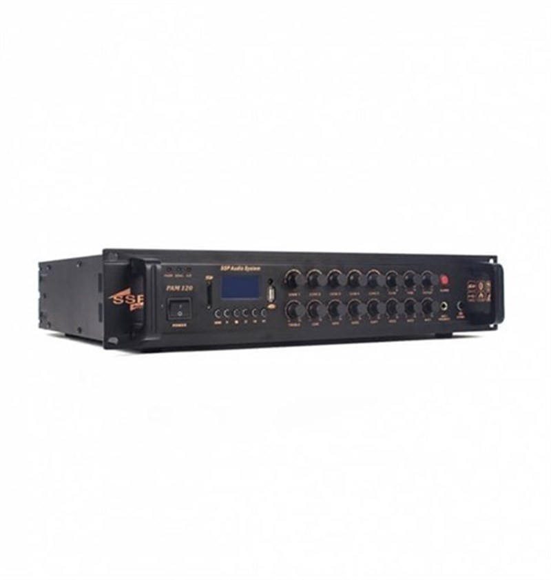 SSP Audio PAM-120 5 Bölgeli 120 Watt MP3 Oynatıcılı Power Anfi