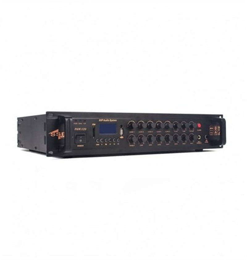 SSP Audio PAM-120 5 Bölgeli 120 Watt MP3 Oynatıcılı Power Anfi