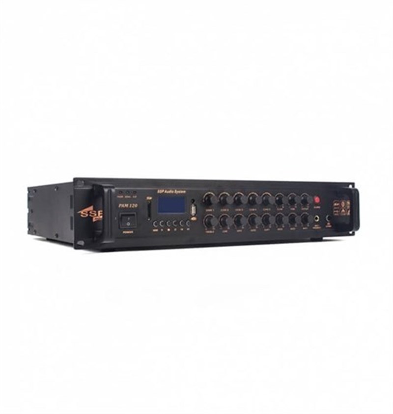 SSP Audio PAM-120 5 Bölgeli 120 Watt MP3 Oynatıcılı Power Anfi