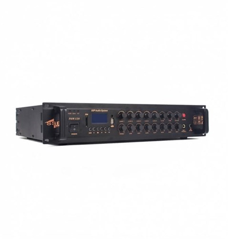 SSP Audio PAM-120 5 Bölgeli 120 Watt MP3 Oynatıcılı Power Anfi