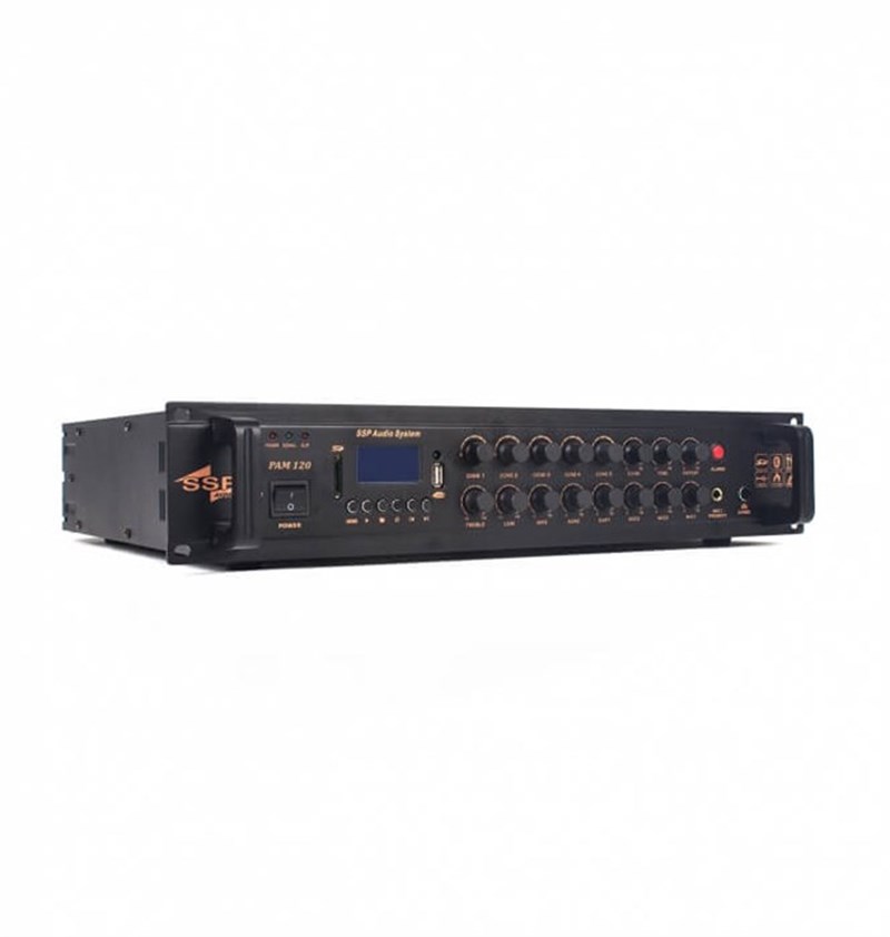 SSP Audio PAM-60 5 Bölgeli 60 Watt MP3 Oynatıcılı Anfi