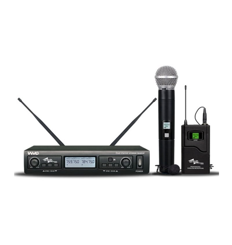 SSP Audio WM402/3L El+Yaka Kablosuz Mikrofon Seti