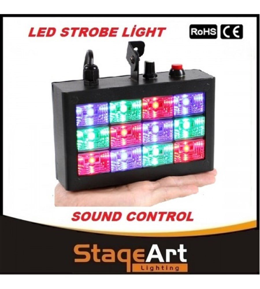 Stageart ST-918 RGB Led Strobe Işık