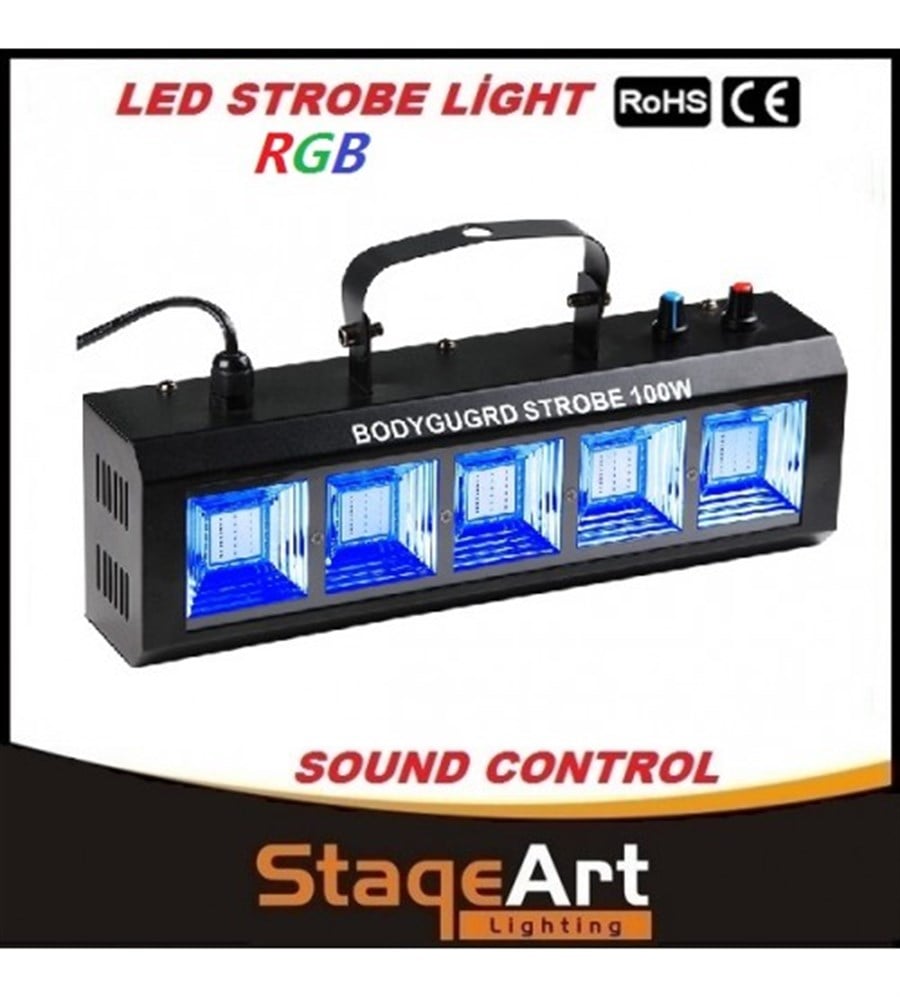 Stageart STR-100 RGB Strobe Işık 100W