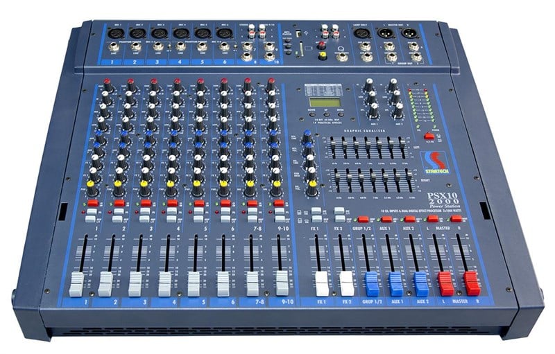 Startech PSX10 2000 Power Mixer 6 mono 2 stereo 2x1000W