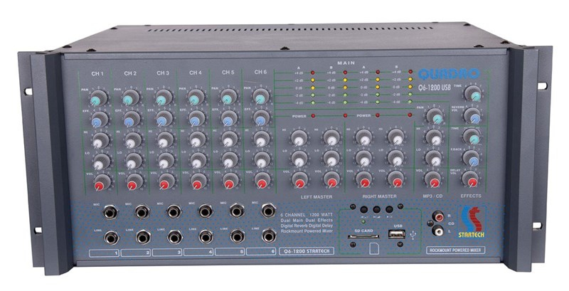 Startech Quadro Q 6/1200 USB 6-Kanal 4x300W Küp Power Mikser