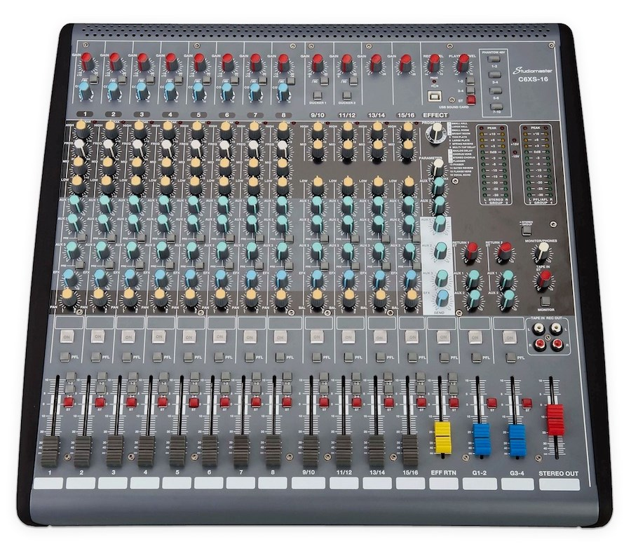 Studiomaster C6xs 16 10 Mono, 6 Stereo Kanallı Ses Mikseri