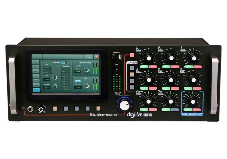 Studiomaster digiLivE16 RS 16 Kanallı Rack Tipi Dijital Mikser