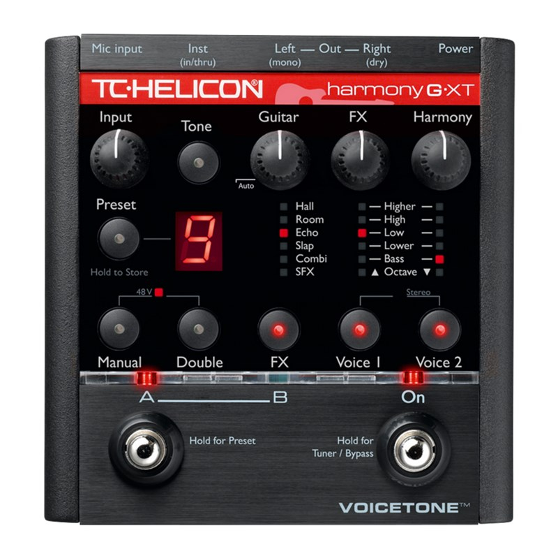TC Helicon VoiceTone Harmony-G XT Gitaristler için Vocal Efekt Pedal