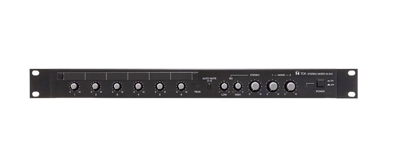 Toa M-243 - Rack Tipi 6 Girişli Deck Mikser