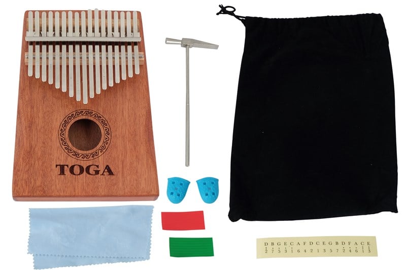 Toga 17TY 17 Tuşlu Hakiki Ağaç Maun Kalimba