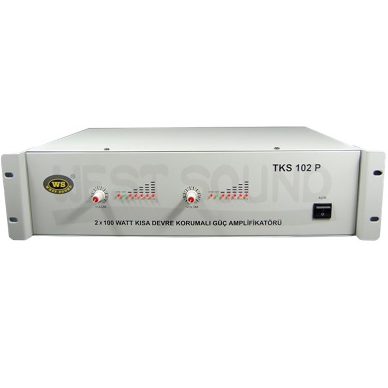 West Sound TKS 102 P TR 2x100W 100V Güç Amplifikatörü