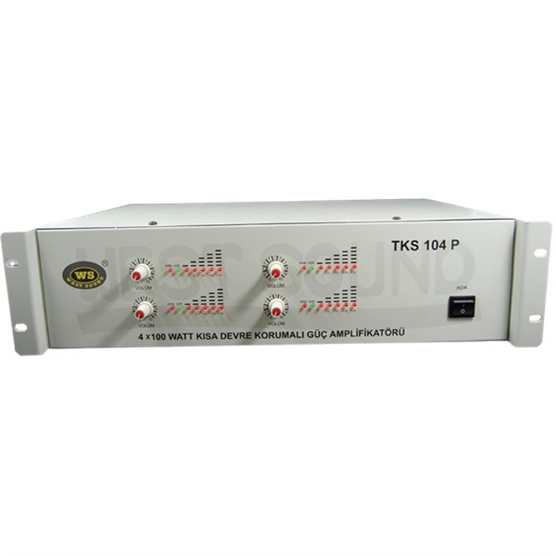 West Sound TKS 104 P - 4x100W Güç Amplifikatörü