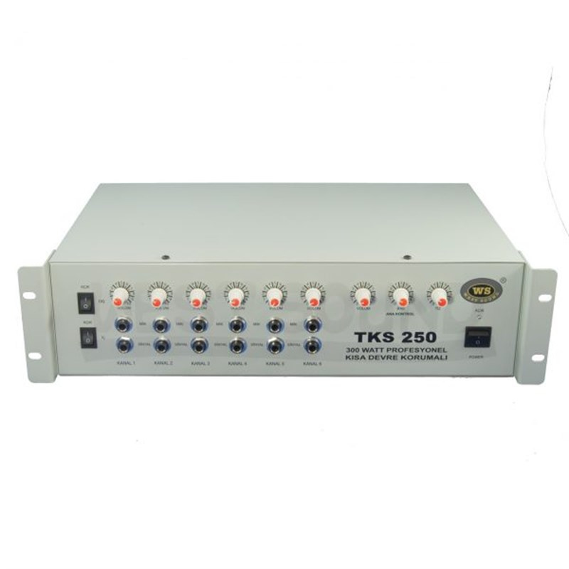 West Sound TKS 250 - 250 Watt 6 Kanal Anfili Mikser